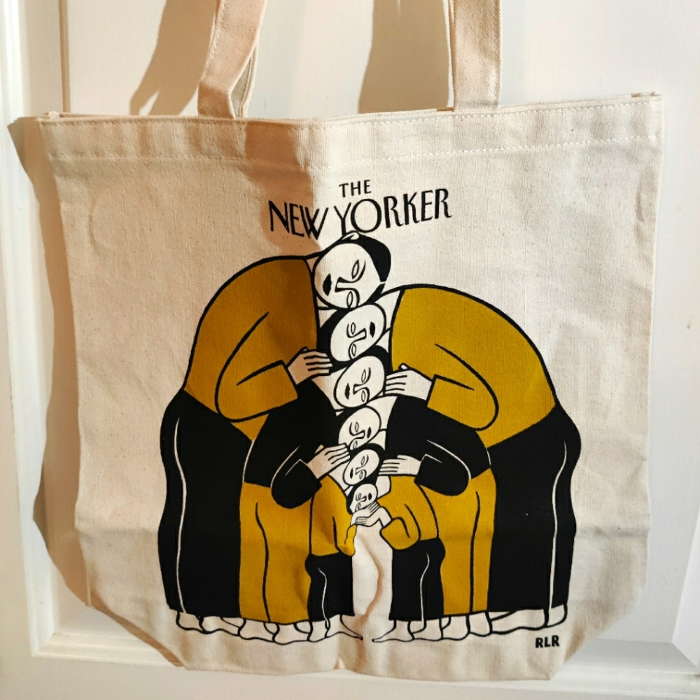 The New Yorker canvas tote bag, limited edition, illustrated by RLR
